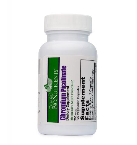 Chromium Picolinate, 200mcg, 120 Capsules